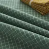 Tala de mesa Japão estilo linho de linho de algodão retangular letra de toalha de letra à prova de poeira Grey