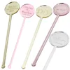 Other Event Party Supplies 10152060 Personalized Drink Stirrers Engraved Stir Sticks Etched Bar Stir Sticks Swizzle Acrylic Table Tag Baby Shower Decor 230814