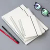 A5/A6 Spiral Book Coil Notebook Grid Line Blank Paper Journal Agenda Sketchbook Notepad Daily Weekly Planner Diary Stationery