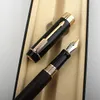 Fountain Penns Jinhao 100 Luxury Wood Fountain Pen F M Bent Nib Metal Rotating Cover Ink Pen Business Stationery for School Writing Presents Pens 230814