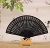 Decorative Figurines 1pc Vintage Folding Bamboo Original Wooden Carved Hand Fan Wedding Bridal Party Chinese Japanese For Home Decor