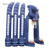 Scary Large Halloween Inflatable Demon Skull Arch Air Blow Up Skeleton Gate With Fangs For Carnival Party Decoration