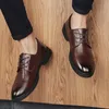 Dress Shoes Leisure Leather Men Oxford Black Brown Formal Footwear Lace Up Wedding Party Shoe Casual Man Business Sneakers 230814