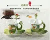 Mugs Enamel Porcelain Coffee Cups Dragon and Phoenix cup tea set Bone China porcelain for birthday gift 230815