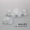 5 gram klara burkar plast burkar plast kosmetisk behållare tom kosmetiska provbehållare transparent 5 ml plastkruka burkar fnerd