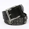 Other Fashion Accessories Belts Top Layer Luxury Designers Rivet Genuine Leather Punk Mens Rock Skull Hip Hop Style Jeans Metal Ceinture Strap Waist 230814