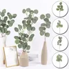 Decoratieve bloemen simulatie eucalyptus bladeren bruiloft decor huisindeling met klimop plafond tak twin plant valse nep ornamenten