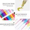 Nail Art Kits 24Pcs Set Graffiti Pen for Gel Polish Design DIY 3D Abstract Lines Fine Details Flower Pattern Painting Tool 230815