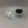 10ML G Clear Plastic Pot Jar Refillable Cosmetic Container Botttle For Eyshadow Makeup Nail Powder Sample Fvcph