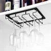 Ice Buckets and Coolers Ving Glasses Holder Bartender Stemware Hanging Rack Under Cabinet Organizer Glass Goblet Iron Bar Tool 230814