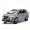 1 32 Nissan X-Trail SUV Model Model samochodowy Diecasts Casting Dźwięk i lekkie zabawki samochodowe do pojazdu LDREN T230815