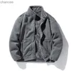 Cubo de vellón macho Solicio de manga larga Collar chaqueta de peluche Varsity Loner Liner de lana y2k otoño invierno 2023 gran tamaño 5xl 4xl HKD230815