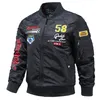 Herrenjacken Herrenarmee grün fliegende Baseball Windbrecher Autumn Bomber Jacke Linie Crew Aviation wasserdichte militärische taktische Herren Winter J 230814