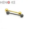 Labret Lip Piercing Jewelry Straight Barbell Tongue Bar Rings 316L Steel Body Fashion Stud 14G 16mm Rock Punk Men Women Wholesale 230814