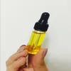 2ML Mini Amber Glass Essential Oil Dropper Bottles Refillable 4 Colors Uovhq