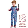 Occasioni speciali per bambini Custine di costumi di costume da bambino personaggi horror Halloween zaino pantaloni inviano adesivi per tatuaggi cicatriziale 230814