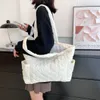 Shoulder Bags Cotton jacket bag for women 2023 new Korean Lingge portable tote bag light down bag nylon large bag commuting bag one shoulderstylishdesignerbags