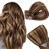 20 22 tum Remy Micro Ring Hair Extensions Human Hair Dark Brown Highlights Honey Blonde Micro Loop Human Hair Extensions 100g Micro Bead Extensions #P4/613