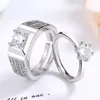 Lyx bvlgr topp smycken tillbehör designer kvinnas simulerade diamantring mode dominerande affärsring vigselring enkel 3a zirkon öppen ring hög kvalitet