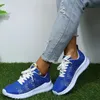 Klänningsskor 2023 Summer Fashion Hollow Out Bekväm fast färg Tjock Bottom Pointed Toe Breattable Lace Up Sneakers Zapatos Mujer 230814