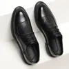 Zapatos de vestir hombres de negocios moda toe laceup cuero formal de alta calidad clásica clásica zapato británico 230814
