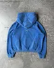 Herrhuvtröjor Sweatshirts Retro Alfabet Tryckt hoodie -kappa för herrarna 2023 Gothic Punk Harajuku Street Zipper Hoodie For Men's Casual Loose Sweater Z230816