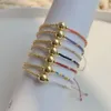 Charm Armbänder 10 Stück 18k plattierte Goldkugeln Miyuki Armbänder Mischen Sie Farben Dessing Sommerurlaubsschmuck 230815