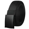 Andra modetillbehör bälten Drizzte Men plus size Big Tall 100cm till 180 cm 39''71 '' Long Stretch Nylon Web Midjeband Black 230814