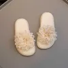 Slipper 2023 Flowers Versatile Open-toe Girls Slippers Cute European and Non-slip Children Casual Shoes Kids Princess Shoes R230815