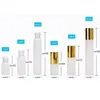 3ML 5ML 10ML Frosted Rollon Bottle With Stainless Steel Roller Ball Roll-on Bottle Essential Oil Fragrance Container Tube Vial Golden C Wcos