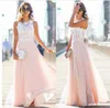 Casual Dresses 2023 Arrivaled Women's Chest White Hollow Lace Pink Sleeveless Long Dress Party Club Dropship&wholesale