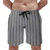 Shorts Shorts Summer Gym Vintage Striped Sports Fitness Blue and White Design Beach Casual Dry Swim Trunks Plus size