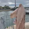 Vêtements ethniques Eid One Piece Prière Abaya Jilbab Hijab Kaftan Robe à capuche Longue Khimar Modeste Islam Dubaï Vêtements