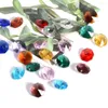 Ljuskrona Crystal Camal 30st Multicolor 14mm Octagon Beads 2 Holes Prismor Loose Hanging Garland Lamp Part Home Decor