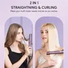 ترويض Tresses الخاص بك في أي مكان: Purple Professional 1 Titanium 2-in-1 Flat Iron Hair reuster مع تكنولوجيا أيونية