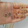 Pendant Necklaces 2023 Trendy Letters A - Z Initial M S C K Alphabet Pendente Long Chain Necklace Say My Name Wedding Fashion Jewelry Gift