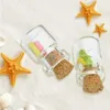 05ML 10X18X5MM Small Mini Clear Glass Cork Vials with Wood Stoppers/ Message Weddings Wish Jewelry Party Favors Bottle Tube Roueb