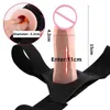 Sex Toy Massager Wearable Penis for Men Women Hollow Sleeve Extended Set Adult Gay Products Lesbian