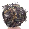 Bollkåpor 3D Leaf Camo Hat Polyester Material Hållbar andningsbar förklädnad snabbtorkande utomhus taktisk jaktkamouflage baseball cap