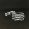 3 gram czyste puste słoiki okrągłe kształt 3 ml kosmetyczny kremowy gwóźdź olejek eteryczny przezroczyste plastikowe fiolki pojemniki NFTSP