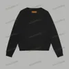 xinxinbuy homens mulheres designer moletom sweater sweater sweater cinza azul preto branco s-xl