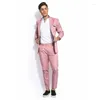 Men's Suits Latest Design Men For Wedding Pink Man Blazers Groom Tuxedo 2Piece Coat Pants Slim Fit Terno Masculino Trajes De Hombre