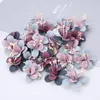 Dekorativa blommor 10st konstgjorda superfina fiberhuvud Silk Diy Fake Home Wall Sticker Decor Supplies Wedding Wreath Tiara Crafts