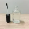 5ml yuvarlak berrak cam cila boş şişe makyaj aracı tırnak cilası boş kozmetik kaplar tırnak cam şişesi ile fırça duori ile