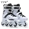 Inline Roller Skates Professionell erwachsene Roller Skating Schuhe 4 Rad Sneaker Slalom Speed ​​Patinen kostenlos Rennen 230815