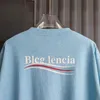 Blcg Lencia unisex T-shirt estivi Womens oversize pesi massimi 100% in tessuto in cotone triplo punto di lavorazione per le cime più taglie Time TEES SM130193