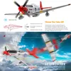 Aeronave Modle Wltoys XK A280 RC PLANO 24G 4CH 3D6G MODO P51 Simulador de caça com brinquedos de avião de busca de busca LED para crianças 230815