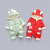 Down Coat 2023 Geboren babymeisjeskleding Winter Snowsuit plus fluweel dikke jongens jumpsuit 0 3 jaar Romper Boy overalls peuter 230814