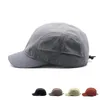 Шариковые шапки мужские 4 панели с полным закрытым коротким краем бейсболка Unisex Summer Outdoor Quick Sport Sport