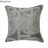 Pillow Case Contemporary Geometry Dark Grey Chain Ellipse Sofa Chair Designer Pipping Throw Cushion Cover Decor Home Pillow Case 18x18inch 230814